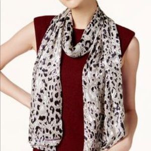 Vince Camuto Cat Burnout Silk Scarf